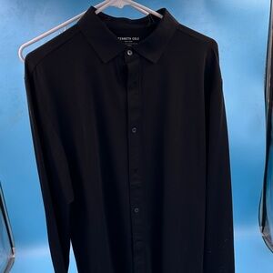 Kenneth Cole Men's Classic Black Dress Shirt